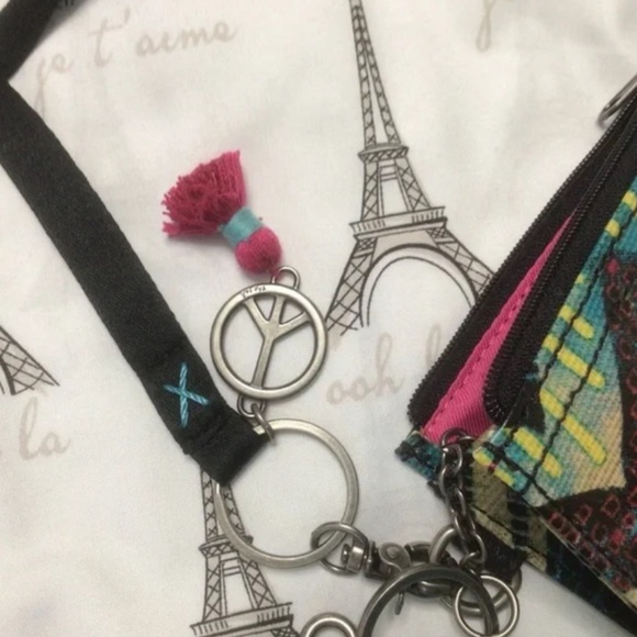 The Sak Pacifica ID Lanyard Keychain Coin Wallet NWOT - Picture 6 of 6